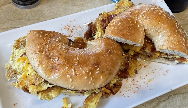 Heat Da Spot signature dishes Ethiopian vegetarian style breakfast
Bacon, Egg, and Cheese Breakfast Sandwich
Quanta Firfir
